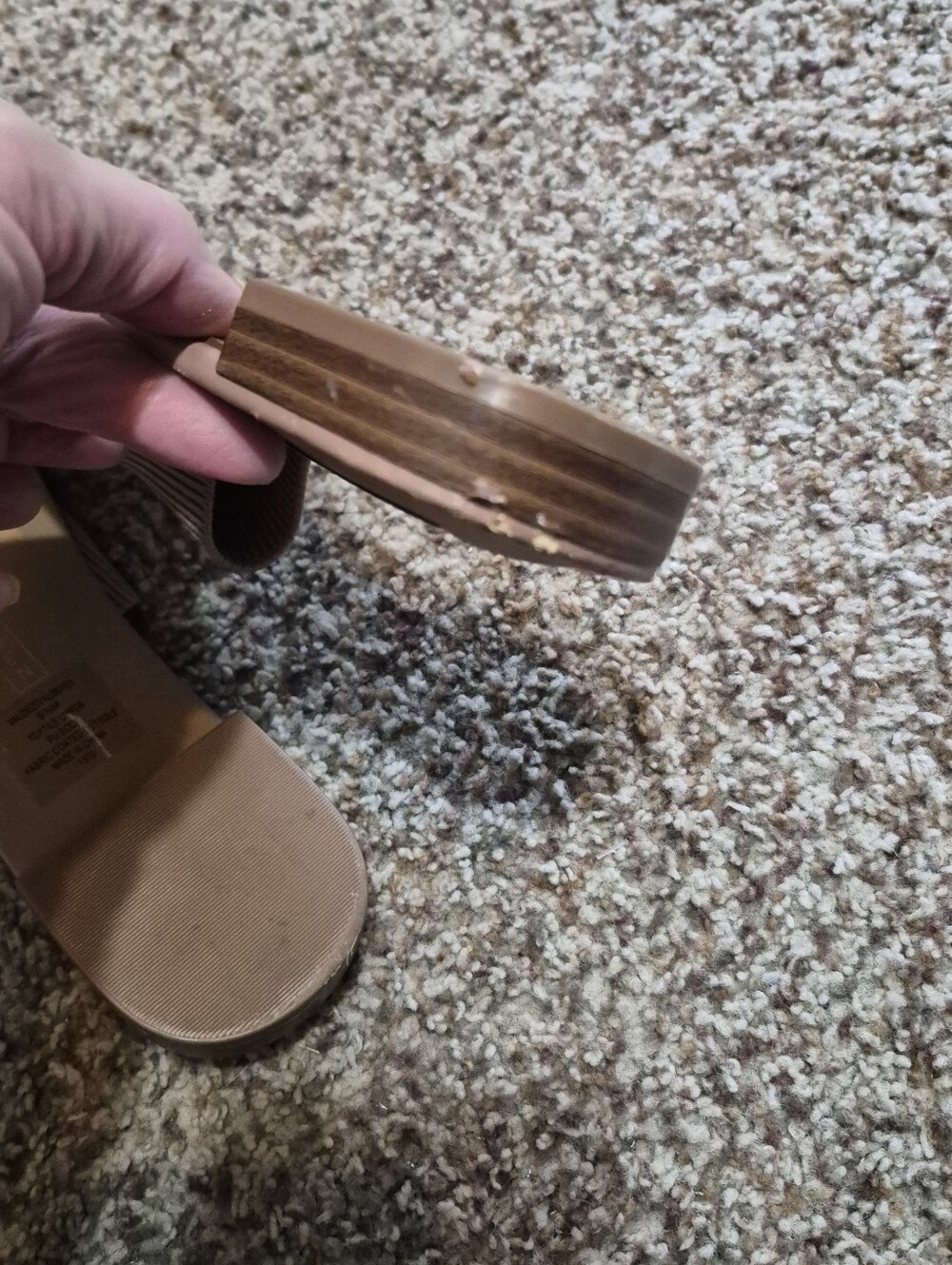 Steven By Steve Madden Knit Pointed Slip-On Mules in Tan Size 9.5 - Picture 3 of 4